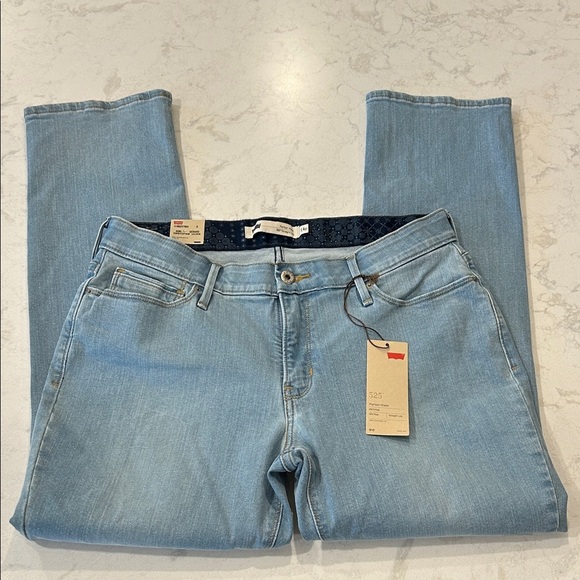 Levi's Women's 525 Perfect Waist Straight Jeans - Light Blue - Picture 6 of 11